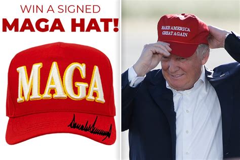 Trump unveils new red Make America Great Again hat that 'he designed ...