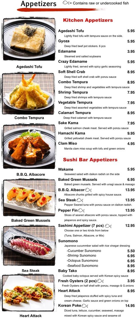 Crazy Sushi Rocklin Menu, Appetizer, Sushi & Sake, Restaurant Menu