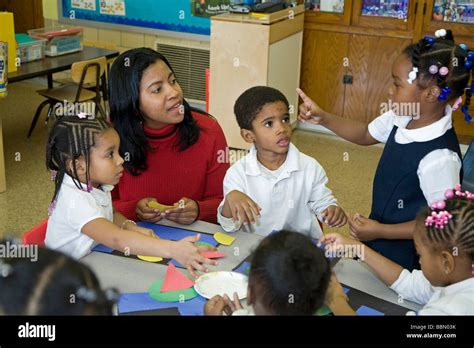 Pre-Kindergarten Classroom in Detroit Public Schools Stock Photo - Alamy