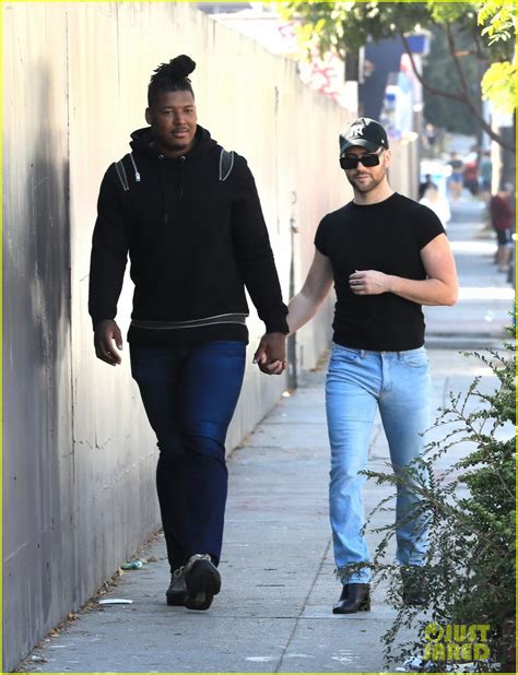 NFL Player R.K. Russell Flaunts Cute PDA with Boyfriend Corey O'Brien ...