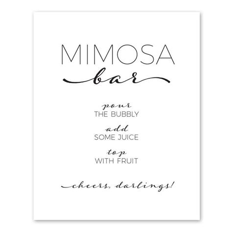 Printable Mimosa Bar Sign Instant Download Printable File - Etsy | Mimosa bar sign, Bar signs ...