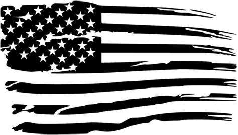 Distressed American Flag Premium Vinyl Decal - Etsy