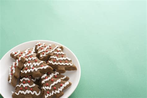 Photo of Plate of crunchy Christmas gingerbread cookies | Free christmas images