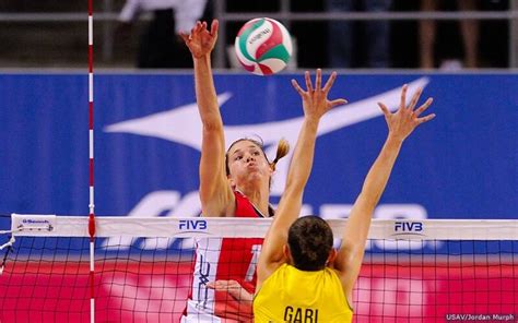 Staying square to the volleyball net while blocking: Five steps - USA ...