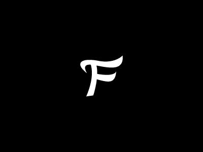 Wavy Letter F Gaming Concept Logo