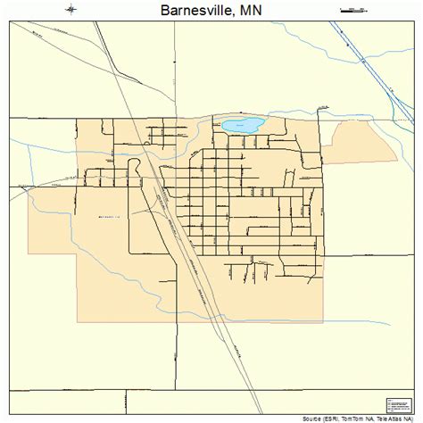 Barnesville Minnesota Street Map 2703574