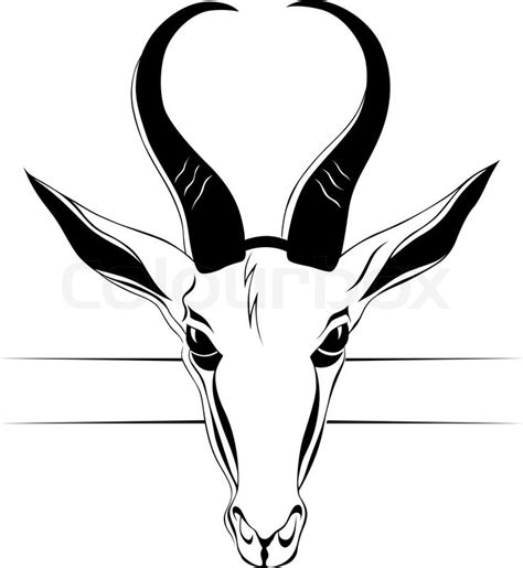 Antelope head in vector | Stock Vector | Colourbox