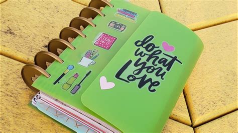 DIY Mini Happy Planner Cover - YouTube