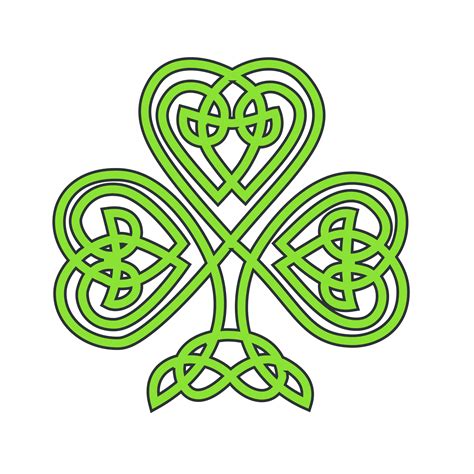 Clipart - celtic shamrock