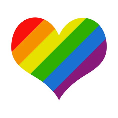 Heart Rainbow Stripes Clipart Free Stock Photo - Public Domain Pictures