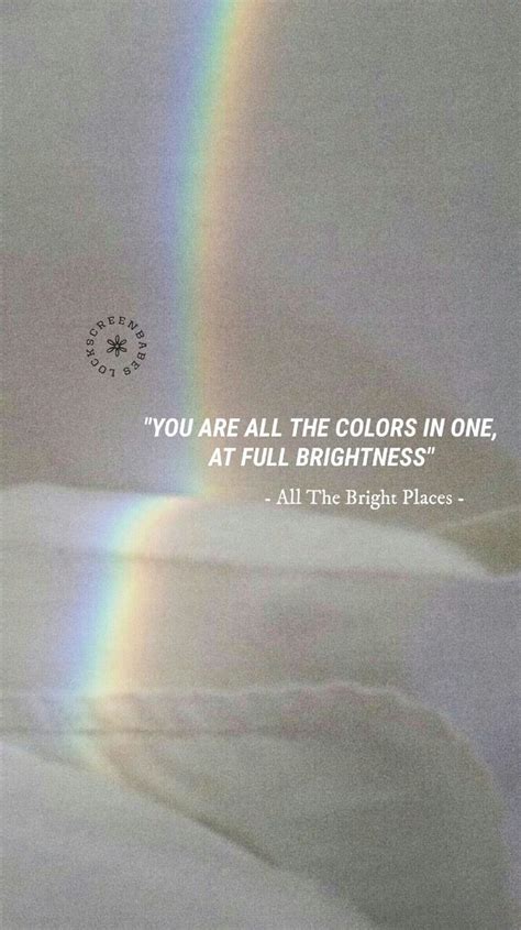 all the bright places lockscreen | Favorite book quotes, All the bright places quotes, Quote ...