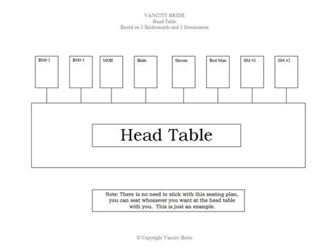 Rectangle Table Seating Plan Template New Free Wedding Seating Chart ...