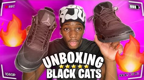 AIR JORDAN 4 BLACK CAT 2023 REVIEW, UNBOXING & ON FEET!! - YouTube