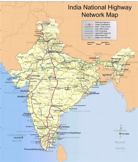 Highway Map Of India