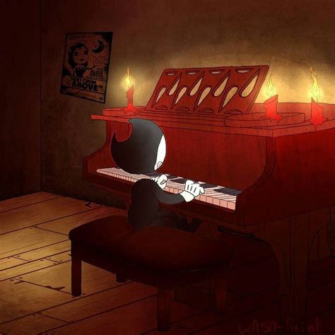 Bendy plays piano