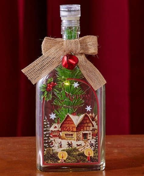 Incredible Wine Bottle Christmas Crafts References - adriennebailonblogsgfn