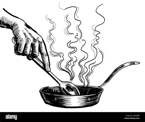 Cooking clipart Black and White Stock Photos & Images - Alamy