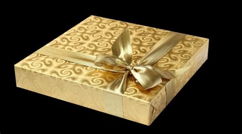 Gift Box Gold Ribbon Free Stock Photo - Public Domain Pictures