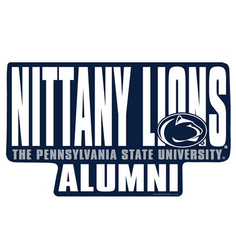 3" x 4" Nittany Lion Alumni Sticker