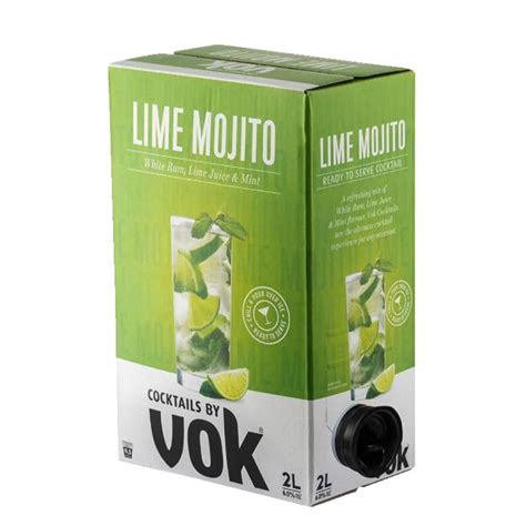 Vok Cocktails Lime Mojito 6% Cask 2 Litre - Rum RTD's | Super Liquor