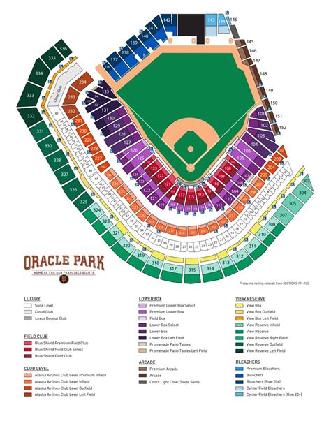 Seat Map | Oracle Park | San Francisco Giants