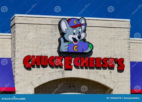 Chuck E Cheese Sign Above The Entrance To Restaurant Editorial Photo | CartoonDealer.com #199520479