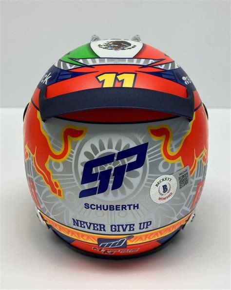 Sergio Perez 2022 1:2 Scale Helmet - Autographed Collectables