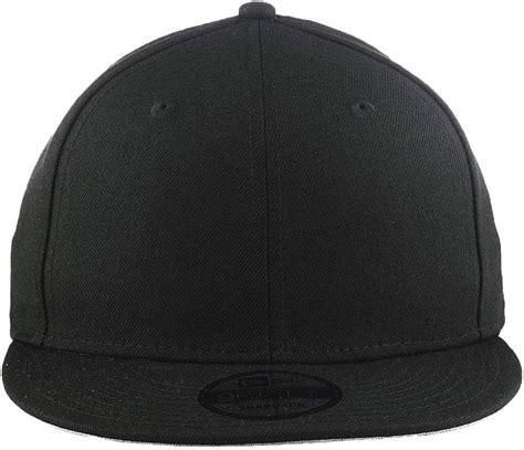 Amazon.com: New Era Blank Custom 9FIFTY Adjustable Snapback Cap Black ...