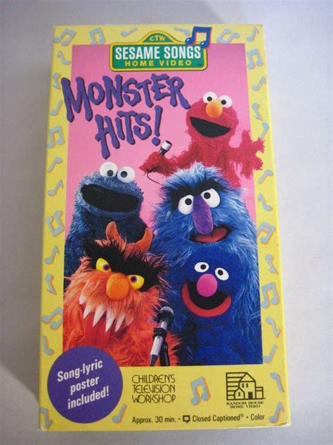 Image - Vhs-sesame-street-monster-hits-with-song-lyric-poster ...