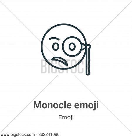 Monocle Emoji Icon Vector & Photo (Free Trial) | Bigstock