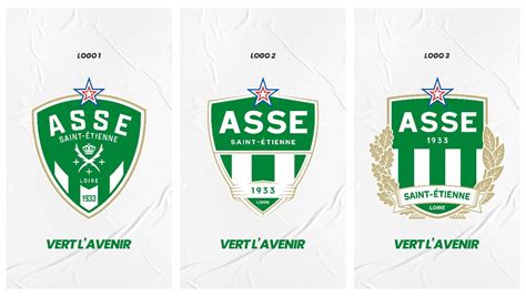 Nouveau logo de l'ASSE : le club soumet trois propositions au vote des ...