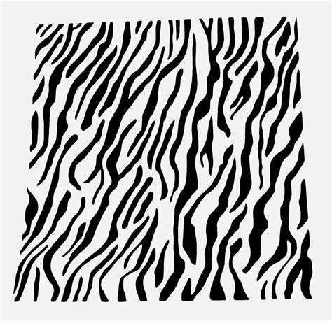 Zebra stencil animal prints lots of stripes stencils template