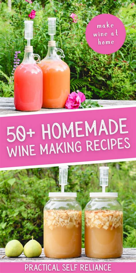 three jars filled with homemade wine making recipe