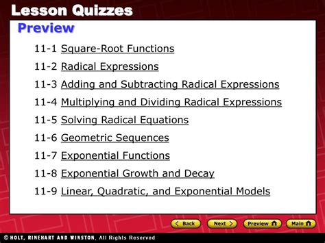 PPT - 11-1 Square-Root Functions 11-2 Radical Expressions PowerPoint ...