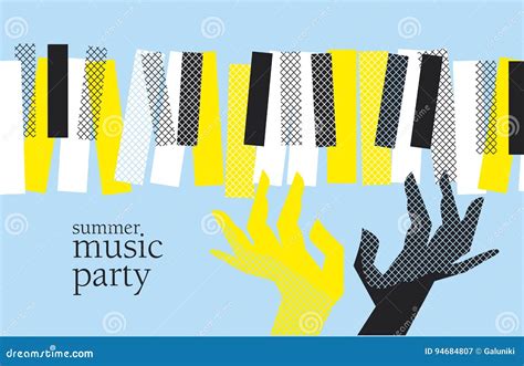 Concept Modern Music Poster Vector Illustration. Stock Vector ...