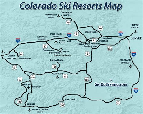 Colorado Ski Resorts Map - Map Of The World