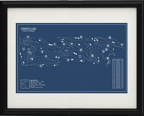 Liberty Lake Golf Course Blueprint (Print) – GolfBlueprints