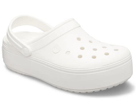 Crocs™ White / White/white Crocband Platform Clog - Lyst