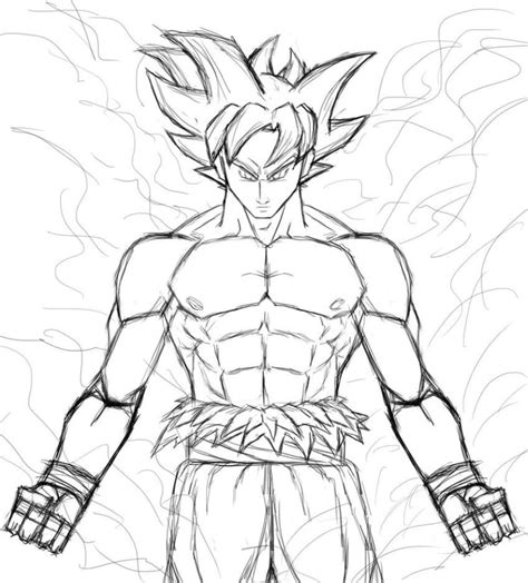 Goku Ultra Instinct Coloring Pages