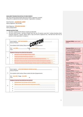 Cth permohonan lengkap_diploma_umc_ced-swa2014 | PDF