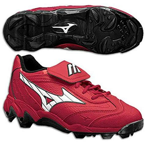 New Mizuno Finch 9 Spike 320232 Womens 11 Fastpitch Softball Cleats Red ...