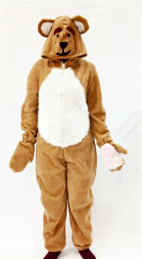 Adult Teddy Bear Onesie complete with a bear face stitched on the hood and a fuzzy tummy £35.00 ...