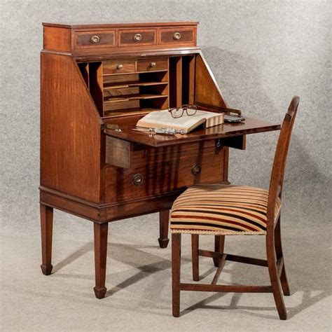 Antique Writing Desk Bureau Edwardian Mahogany as272a2094 / 3223 - Antiques Atlas