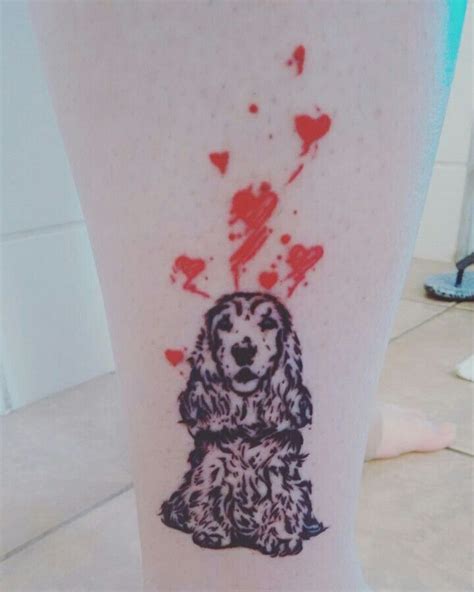 Cocker spaniel .. | Dog tattoos, Tattoos, Cocker spaniel tattoo