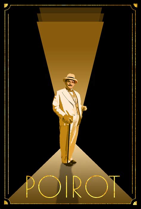 Art Deco Inspired Hercule Poirot Poster :: Behance