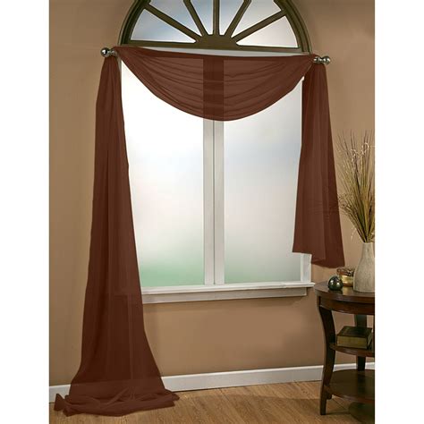 House of Hampton Salles Sheer Window Scarf Curtain Valance & Reviews ...