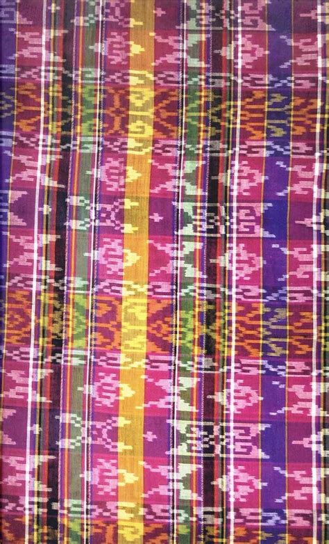 Maranao textile | Tie-dyed patterns over warp stripes woven … | Flickr