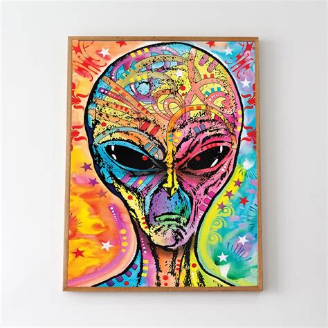 UFO Poster UFO Alien poster Alien Wall Art Alien Wall | Etsy