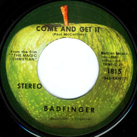 Badfinger - Come And Get It (1970, Vinyl) | Discogs