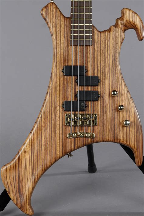 2003 Warwick Buzzard BO Zebrawood 4 String Bass Guitar | Guitar Chimp